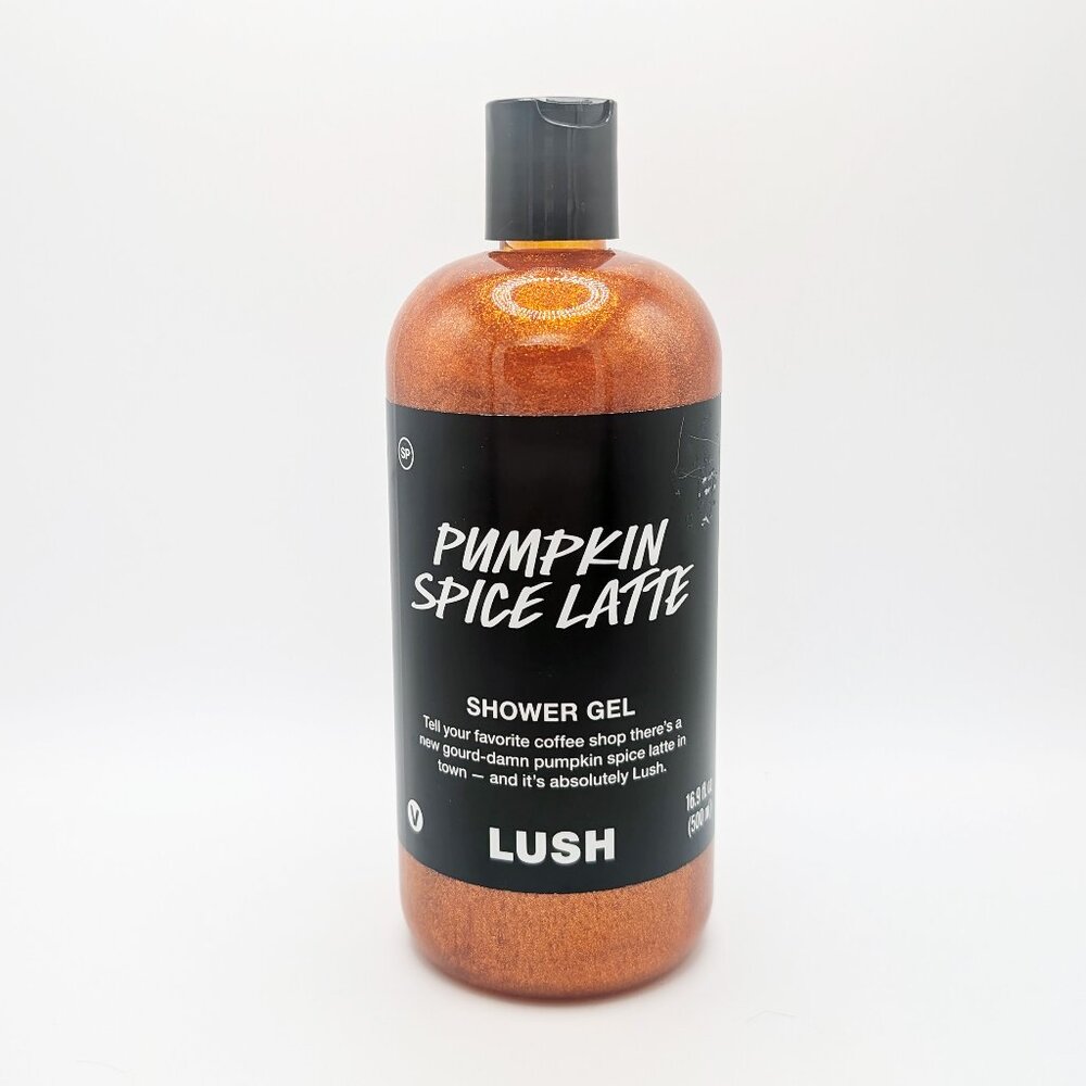 NEW, SEALED Lush Pumpkin Spice Latte Shower Gel, 16.9 oz (500 ml), Exp: Sep 2026